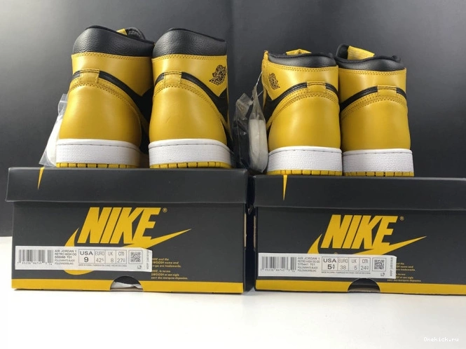 One Kick 1 Jordan Air High 555088-701 Pollen OG Retro 0711